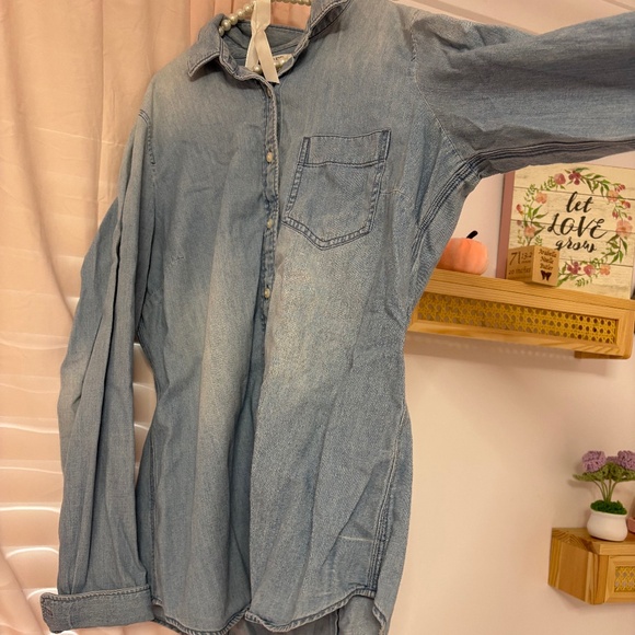 J. Crew Tops - J. Crew Jean shirt . Size medium . Great condition .